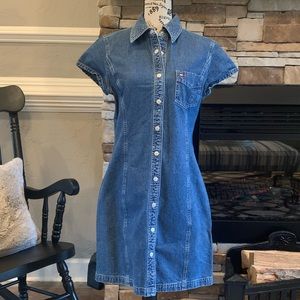 Tommy Hilfiger Women’s Short Sleeve Denim Dress